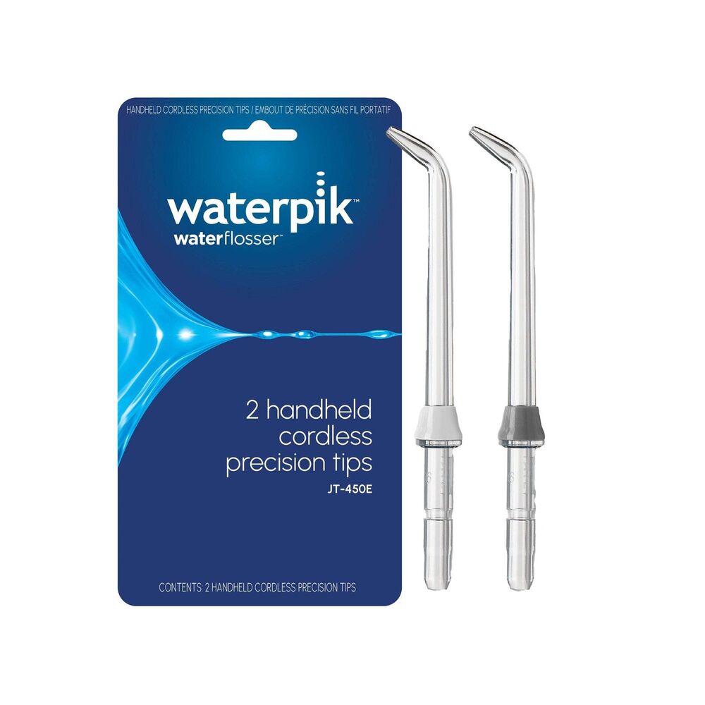 Waterpik Classic Jet Replacement Tips for Cordless Water Flossers JT-450E, 2 Cou